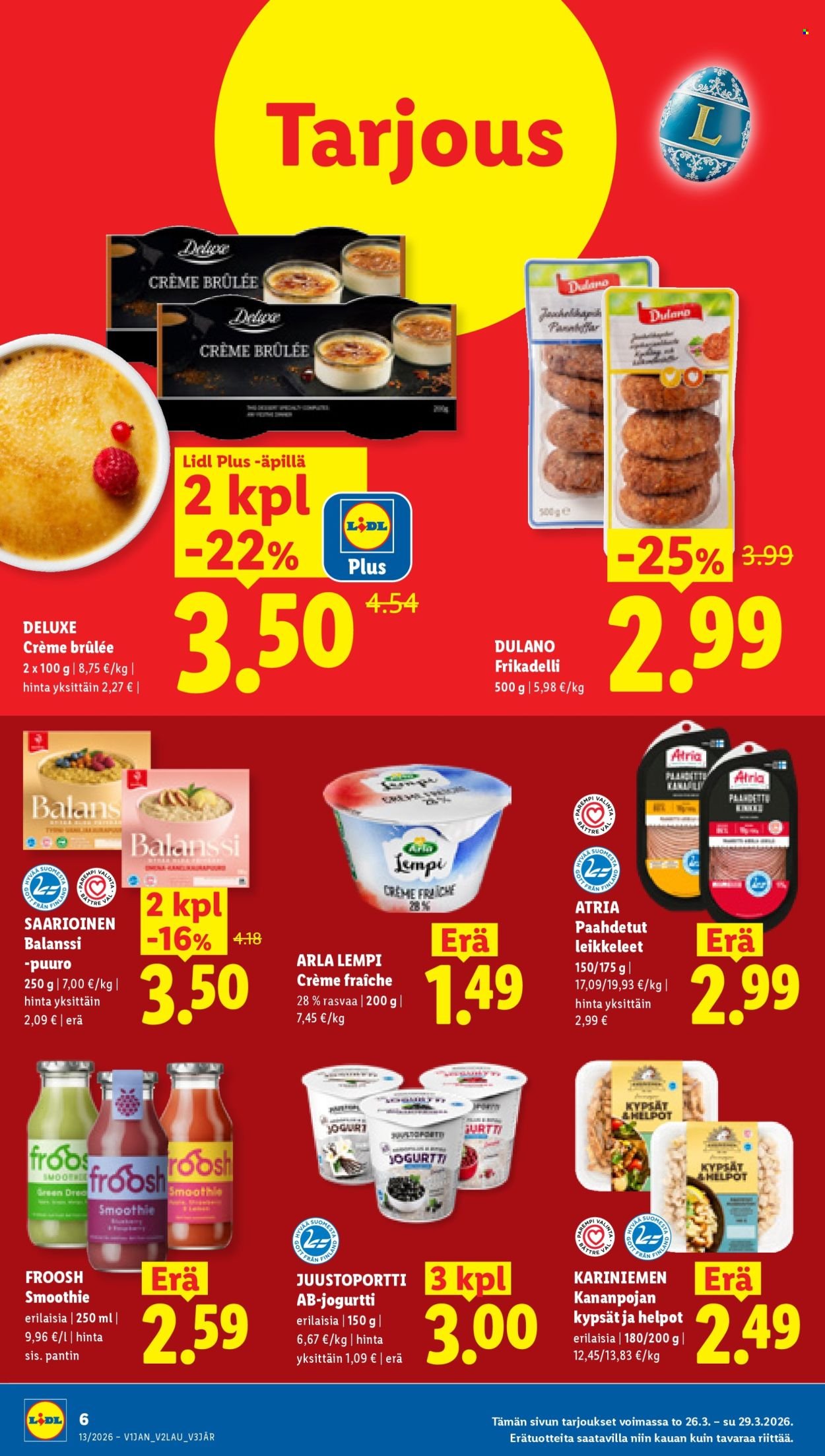 LIDL tarjoukset - Alkaen TO 26.3.2026