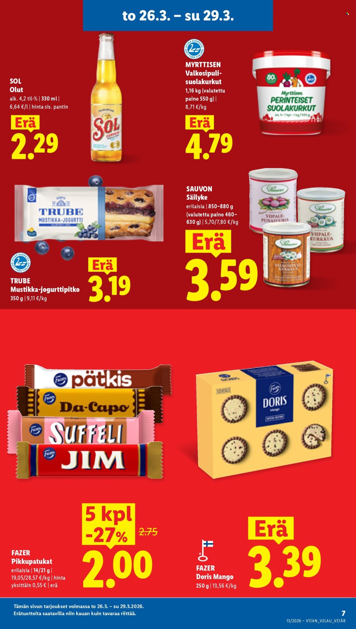 LIDL tarjoukset - Alkaen TO 26.3.2026