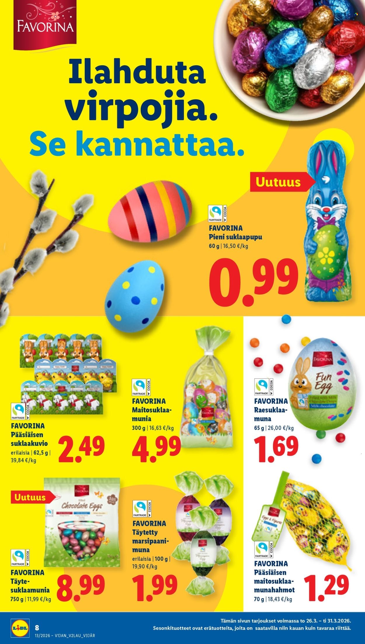 LIDL tarjoukset - Alkaen TO 26.3.2026