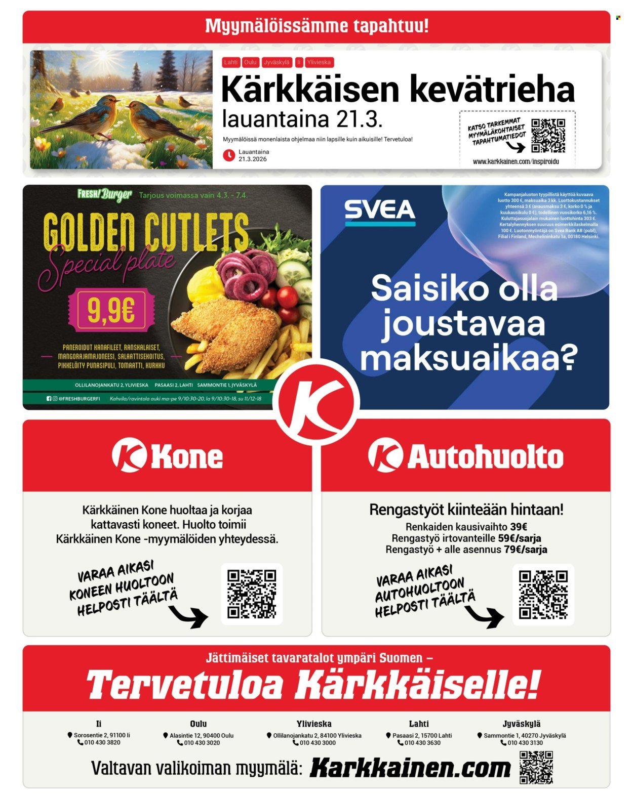 KÄRKKÄINEN tarjoukset - Viikko # 12 Maaliskuu 2026