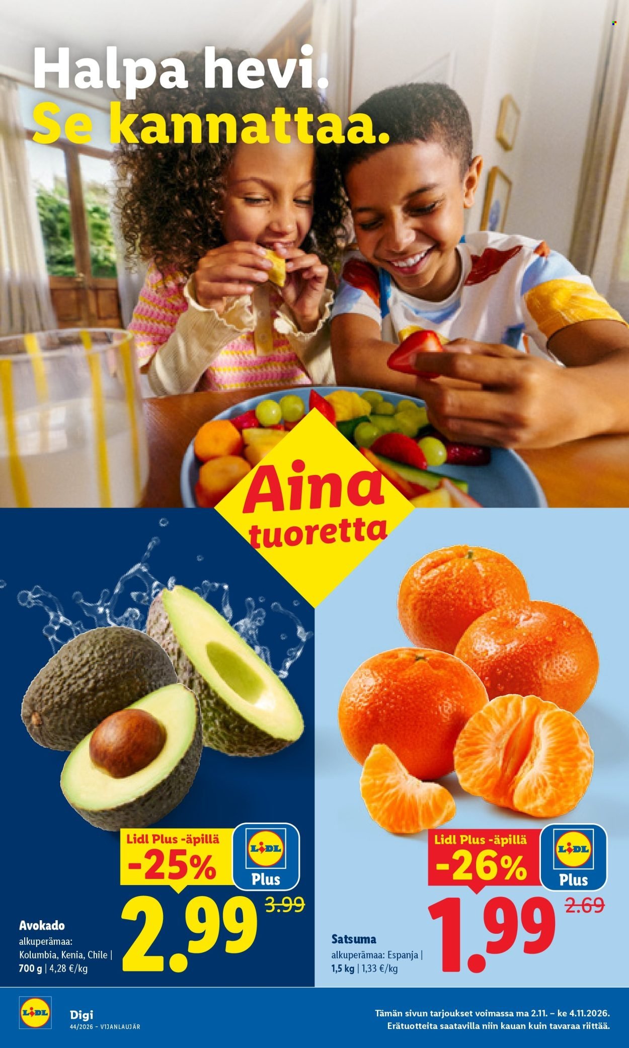 LIDL tarjoukset - Alkaen MA 2.11.2026