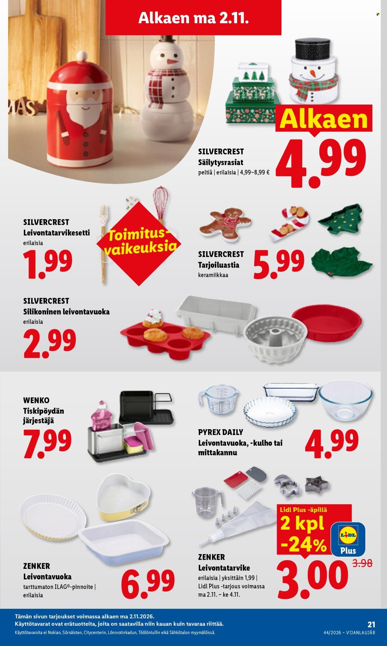 LIDL tarjoukset - Alkaen MA 2.11.2026