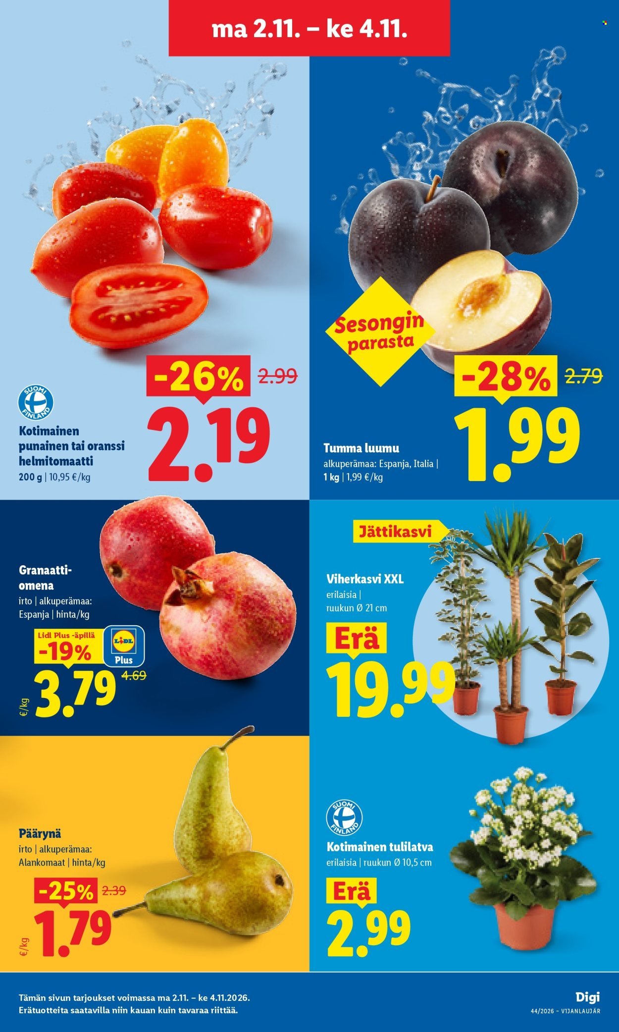 LIDL tarjoukset - Alkaen MA 2.11.2026