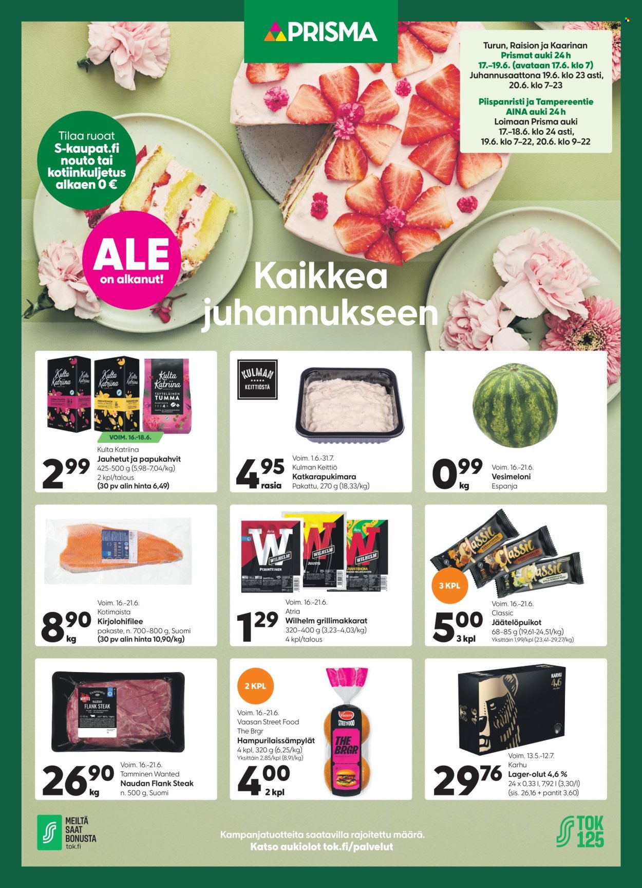 PRISMA tarjoukset - Alkaen TI 16.6.2026