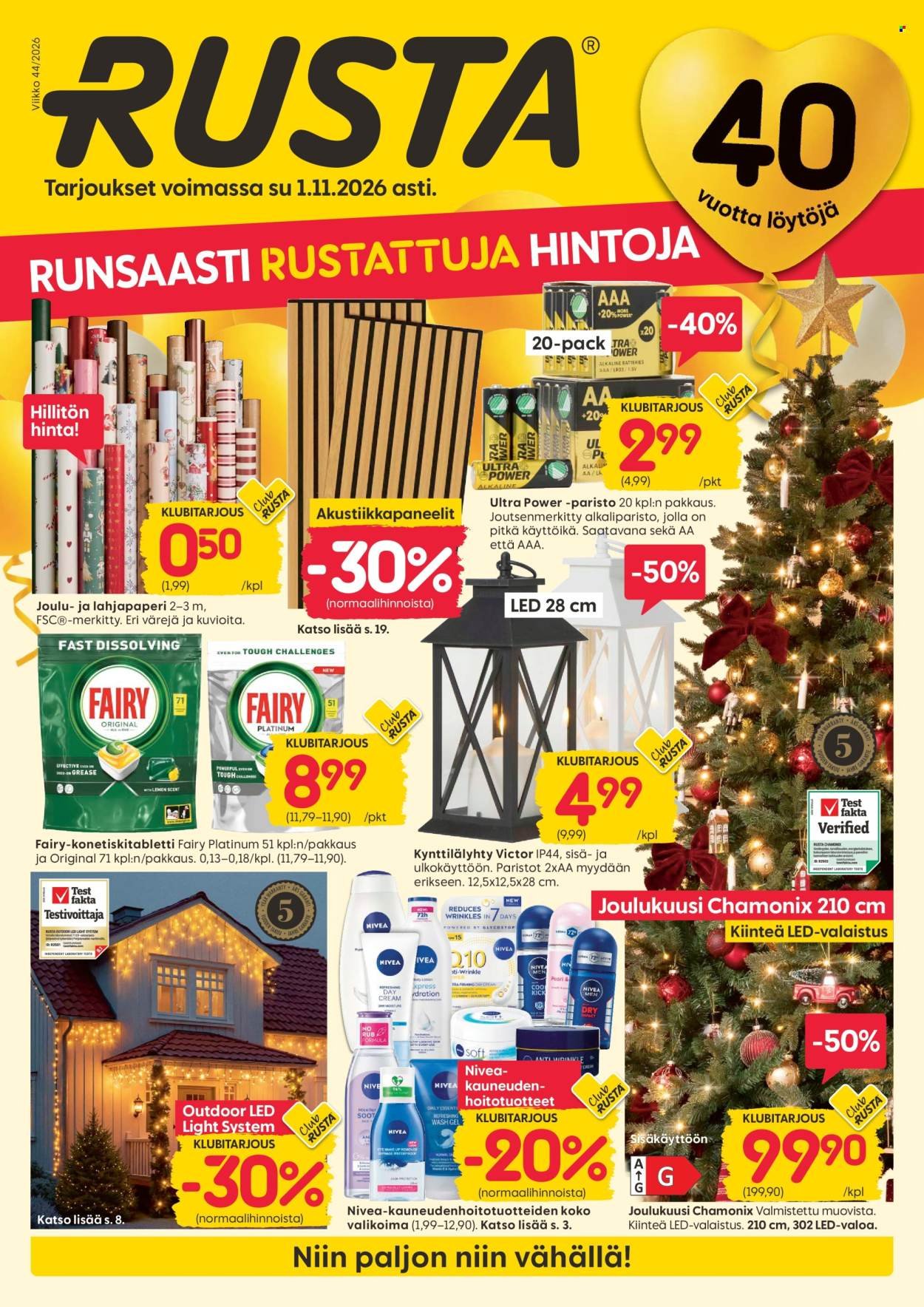 RUSTA tarjoukset - Alkaen MA 26.10.2026
