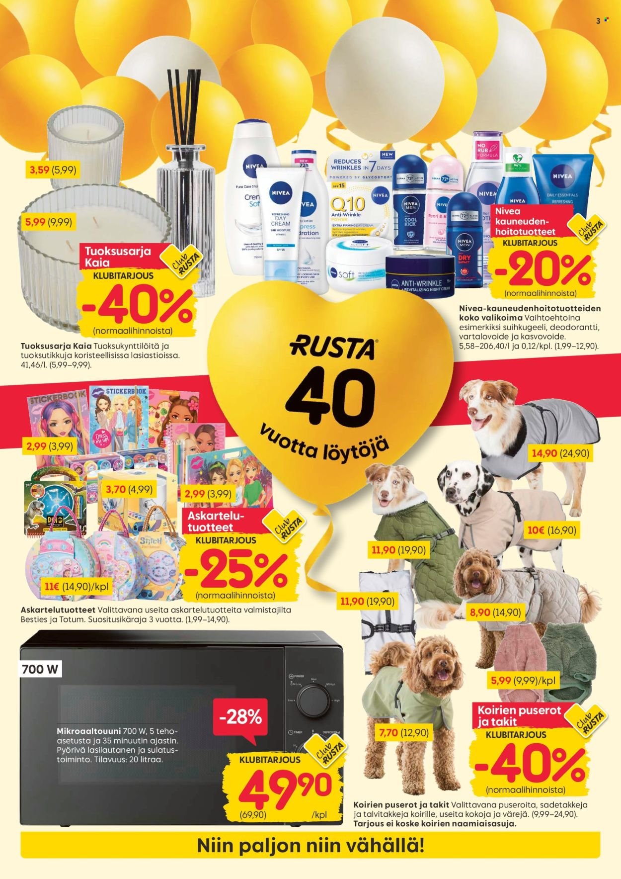 RUSTA tarjoukset - Alkaen MA 26.10.2026