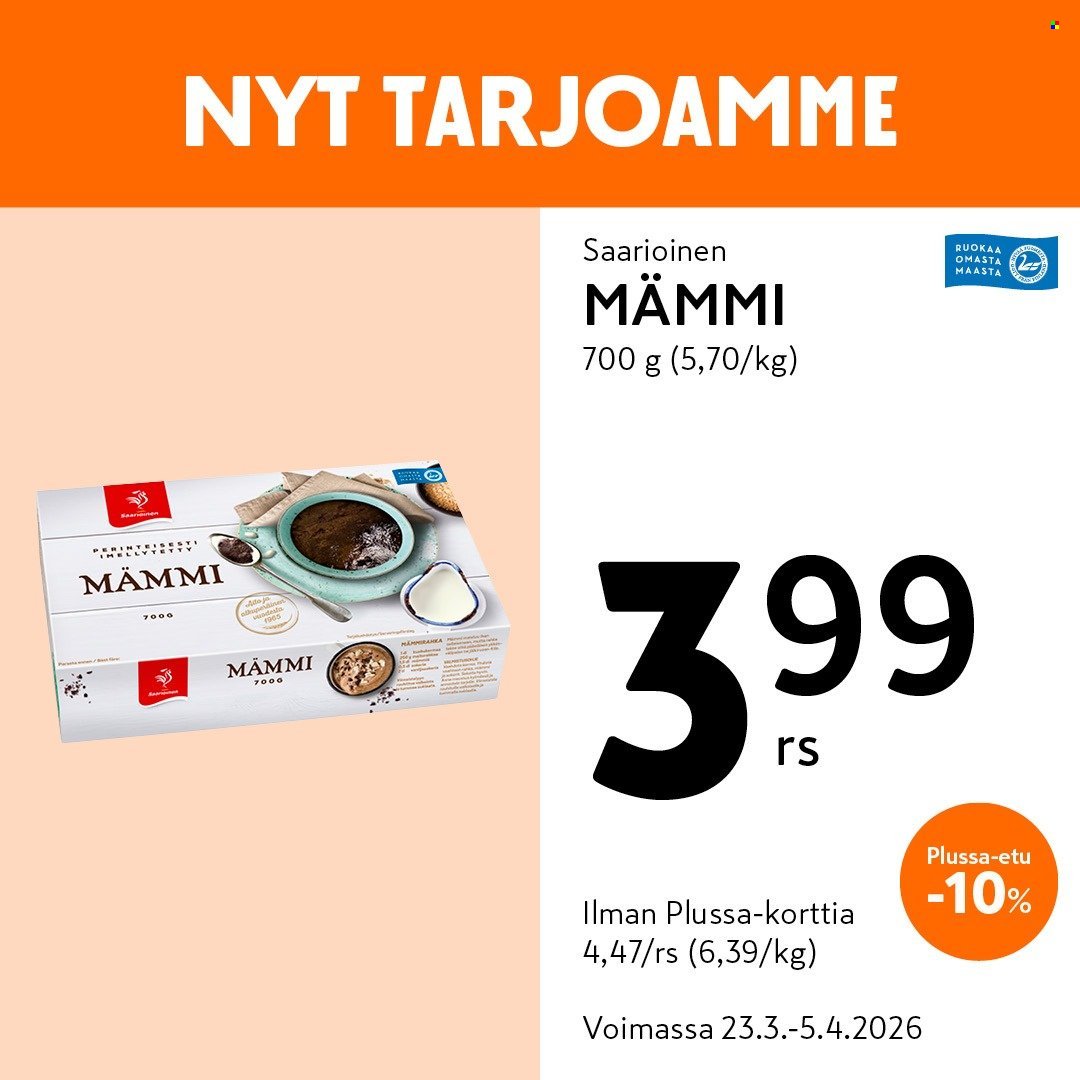 K-MARKET tarjoukset - Alkaen MA 23.3.2026