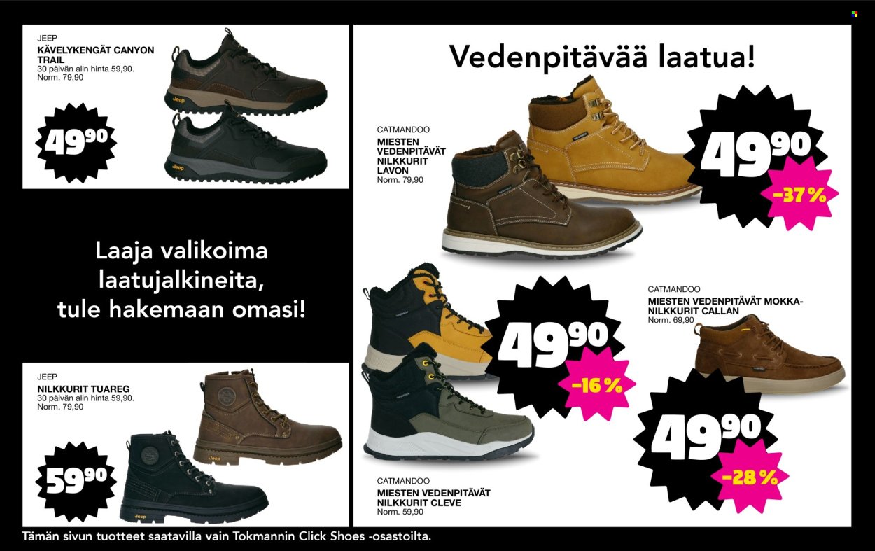 TOKMANNI tarjoukset - Click Shoes -liite (2025-11-03 - 2025-11-09)