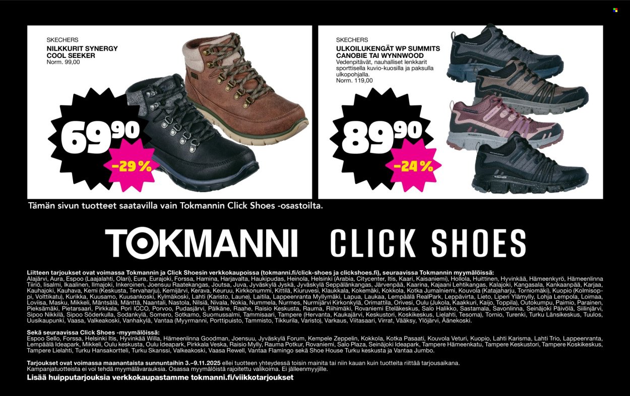 TOKMANNI tarjoukset - Click Shoes -liite (2025-11-03 - 2025-11-09)