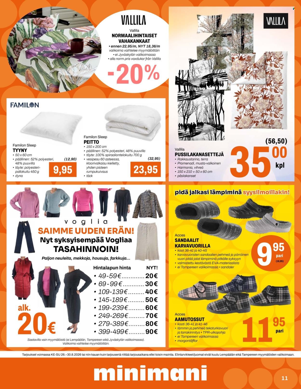 MINIMANI tarjoukset - Alkaen KE 26.8.2026