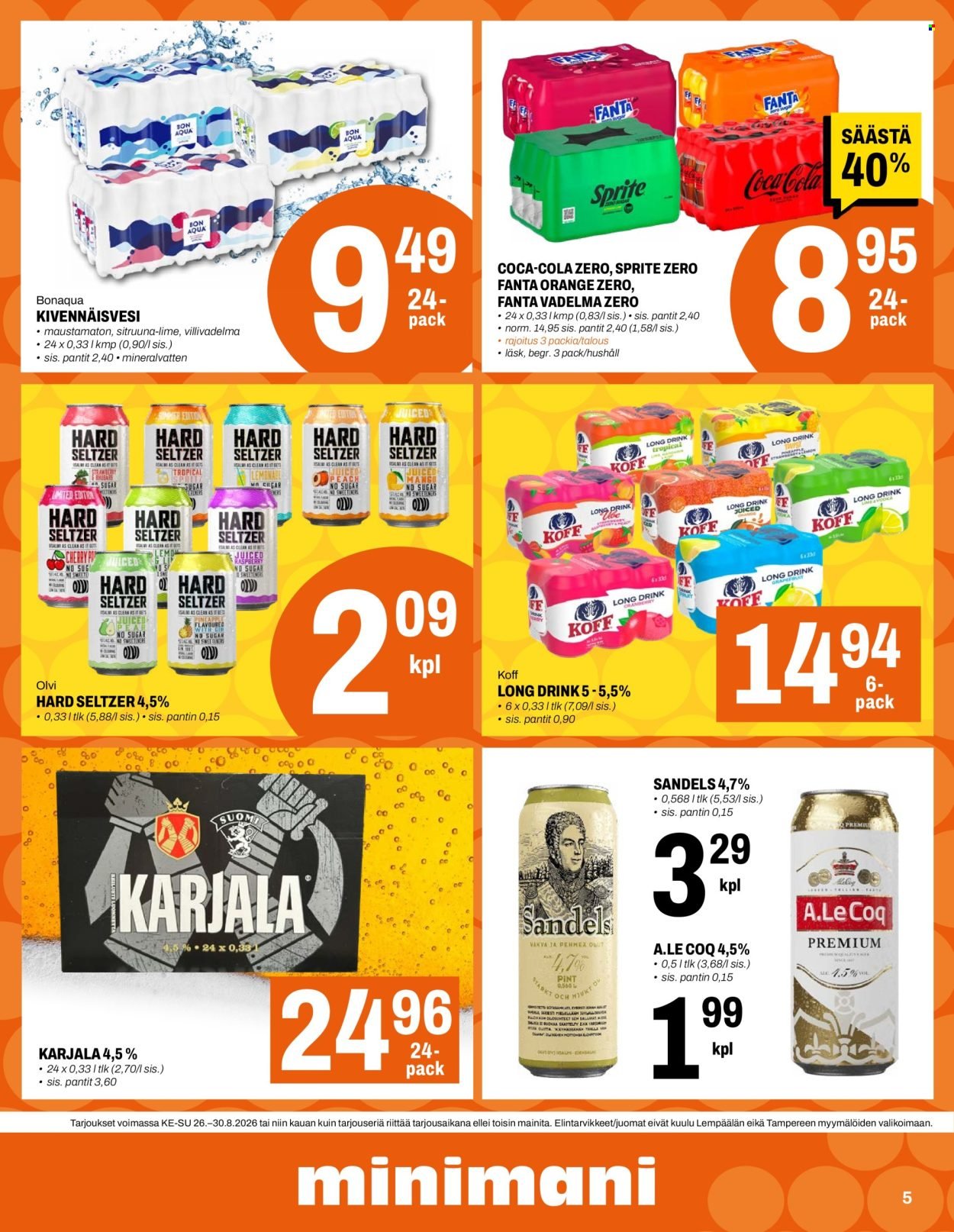 MINIMANI tarjoukset - Alkaen KE 26.8.2026