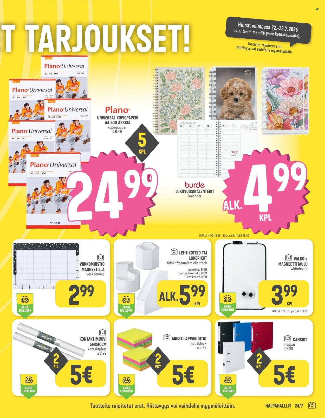 HALPAHALLI tarjoukset - Uusin tarjouslehtemme