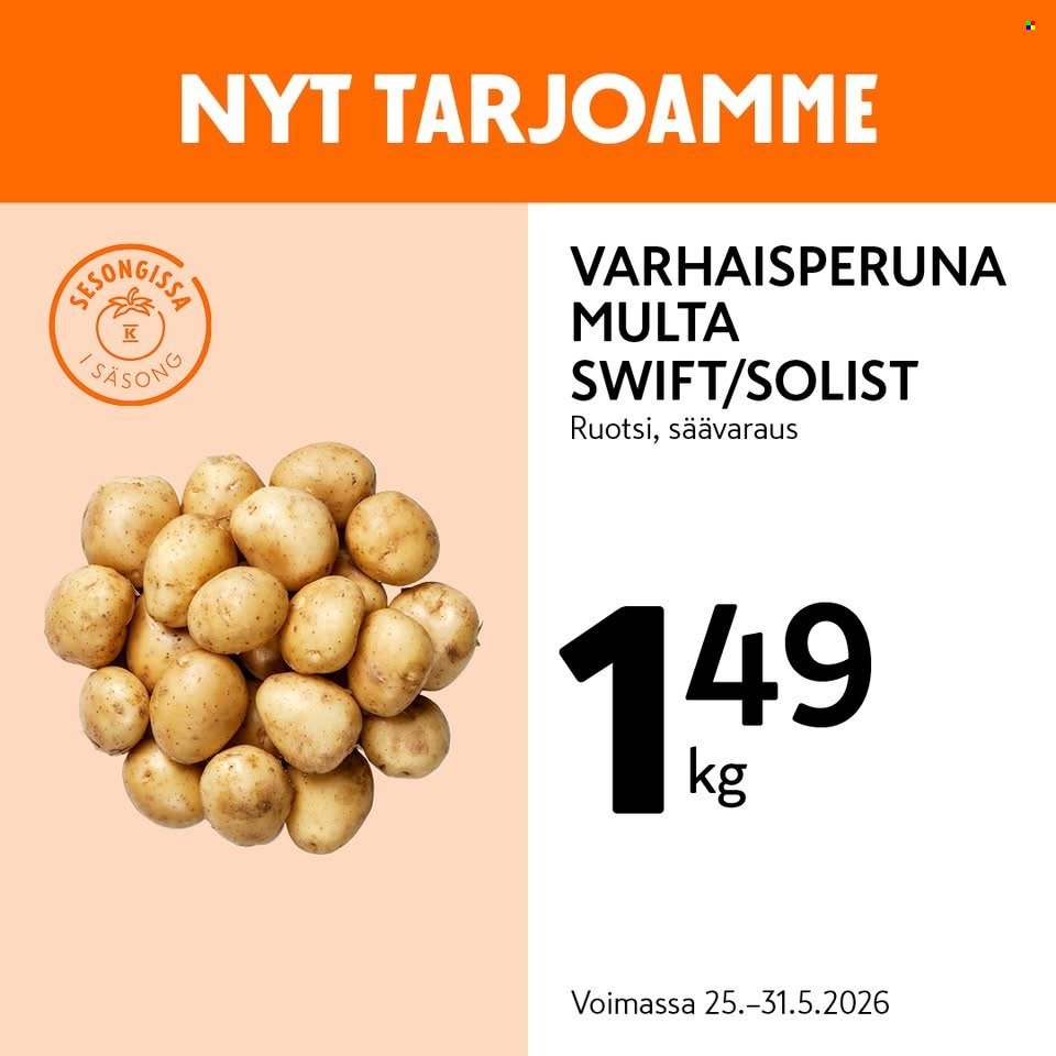 K-MARKET tarjoukset - Alkaen MA 25.5.2026