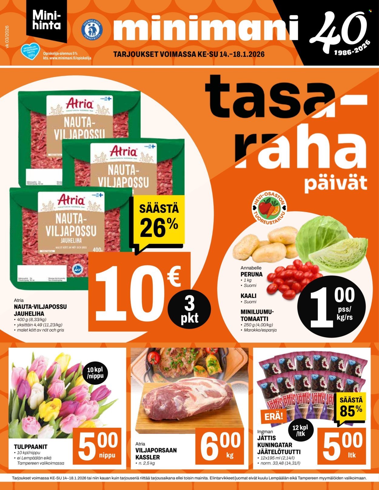 MINIMANI tarjoukset - Alkaen KE 14.1.2026