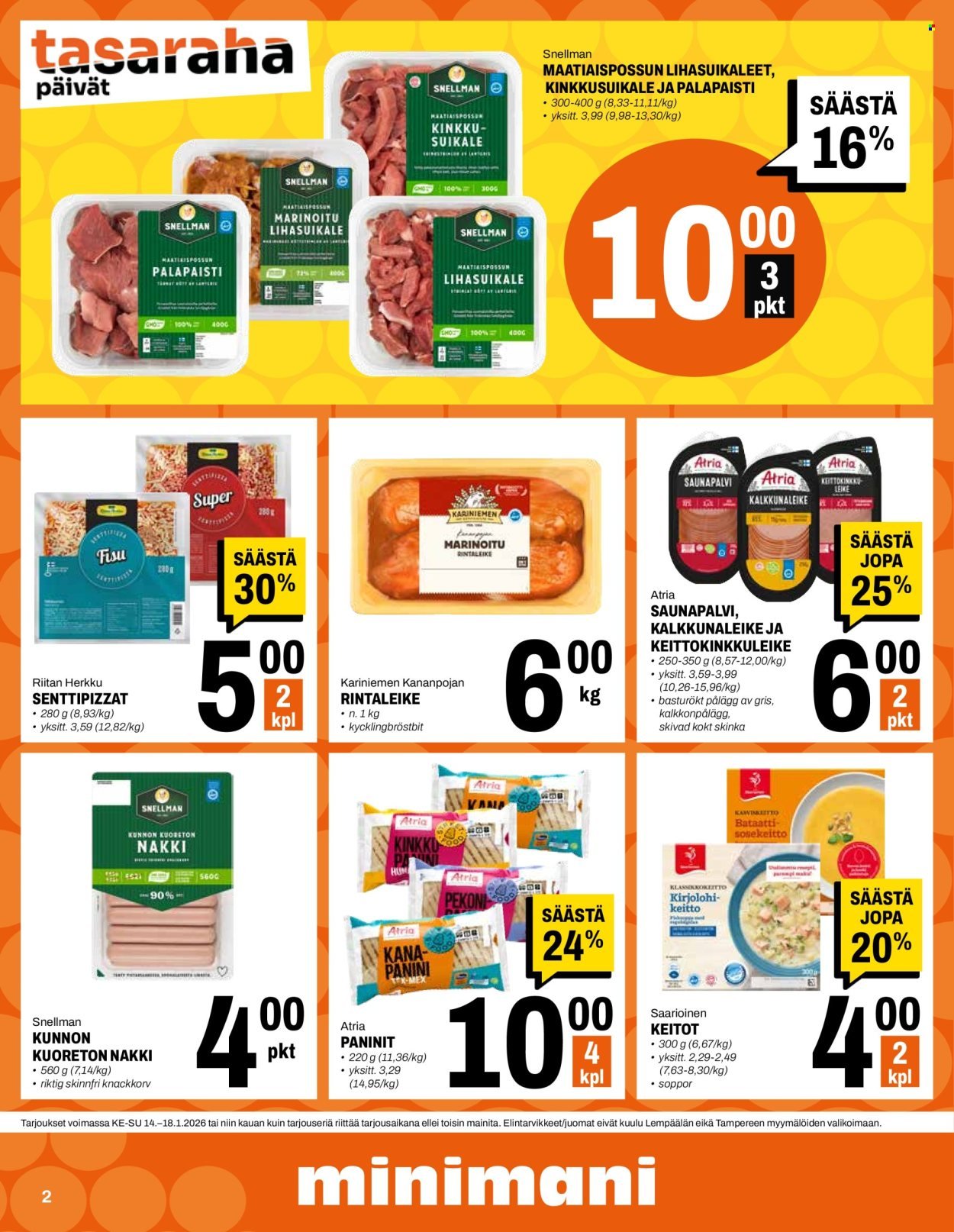 MINIMANI tarjoukset - Alkaen KE 14.1.2026