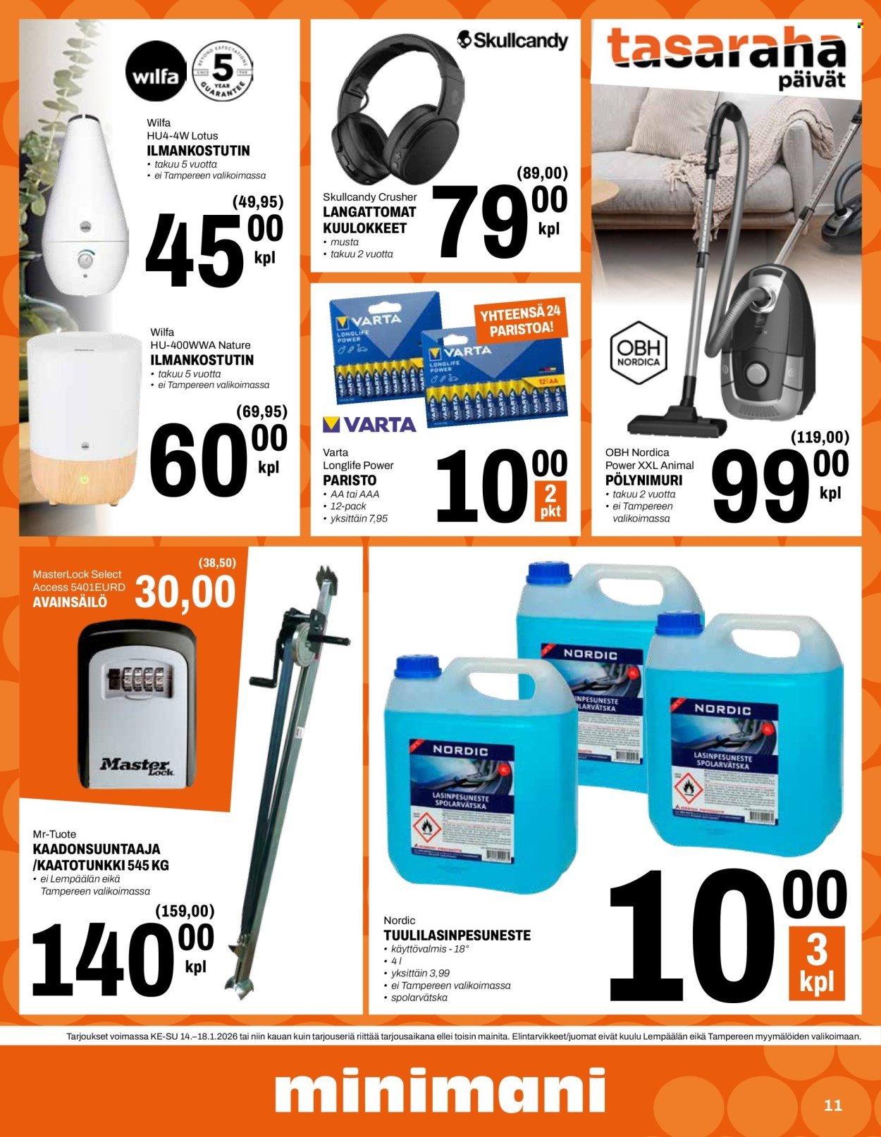 MINIMANI tarjoukset - Alkaen KE 14.1.2026