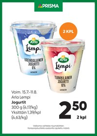 PRISMA tarjoukset - Alkaen KE 15.7.2026