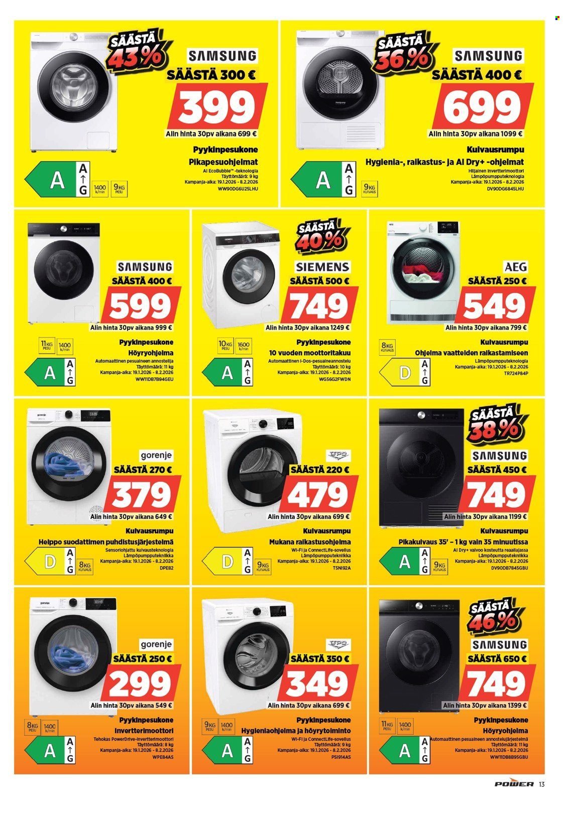 POWER tarjoukset - Tammikuu 2026