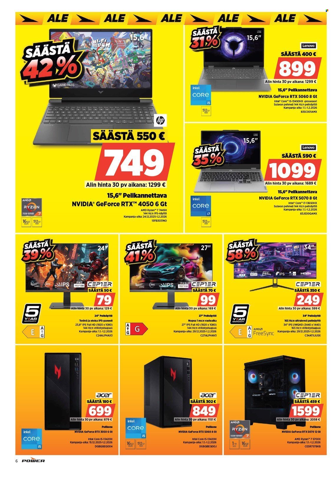 POWER tarjoukset - Tammikuu 2026