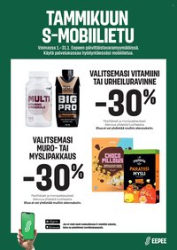 S-MARKET tarjoukset - S-mobiiliedut tammikuussa