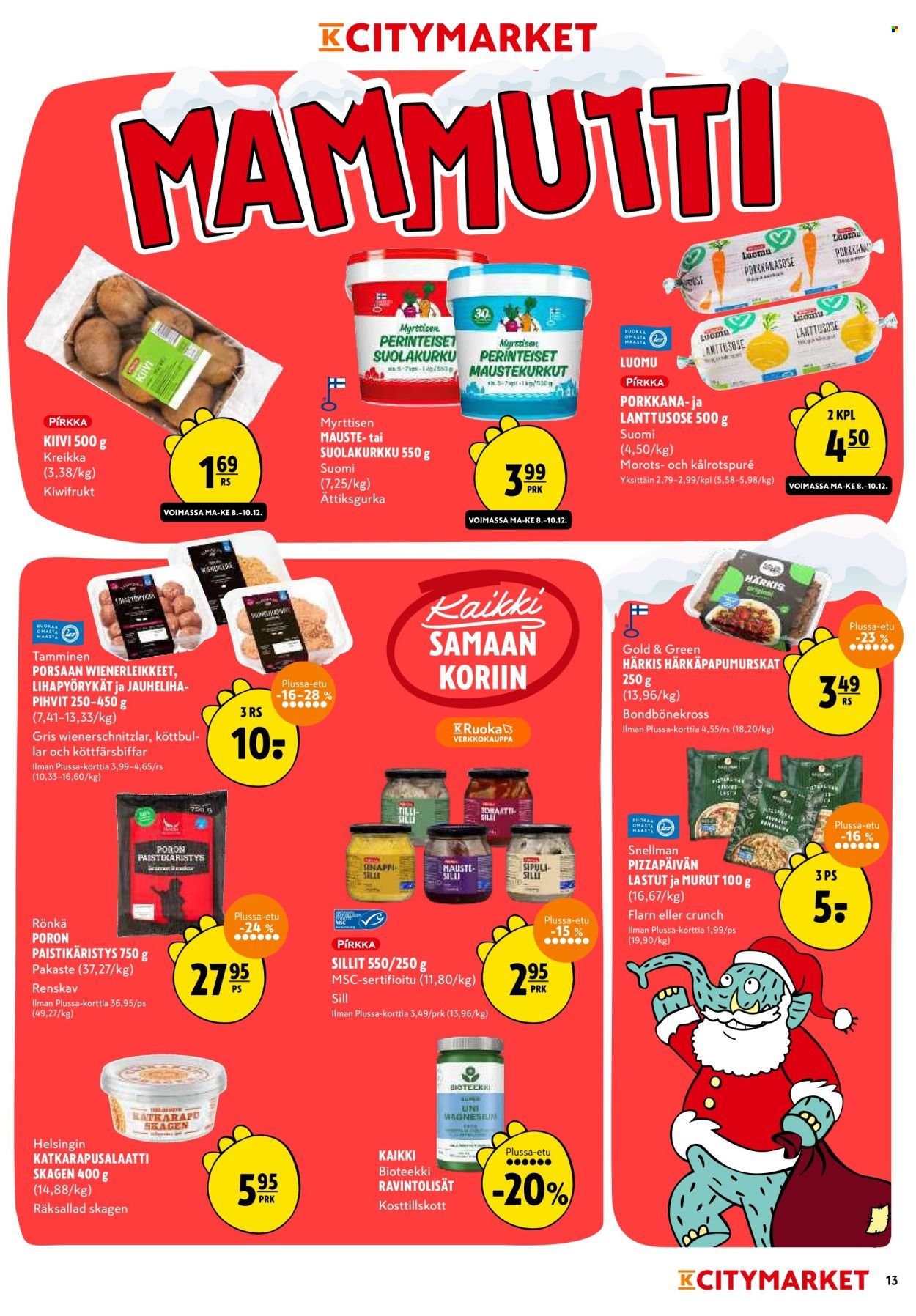K-CITYMARKET tarjoukset - Alkaen MA 8.12.2025