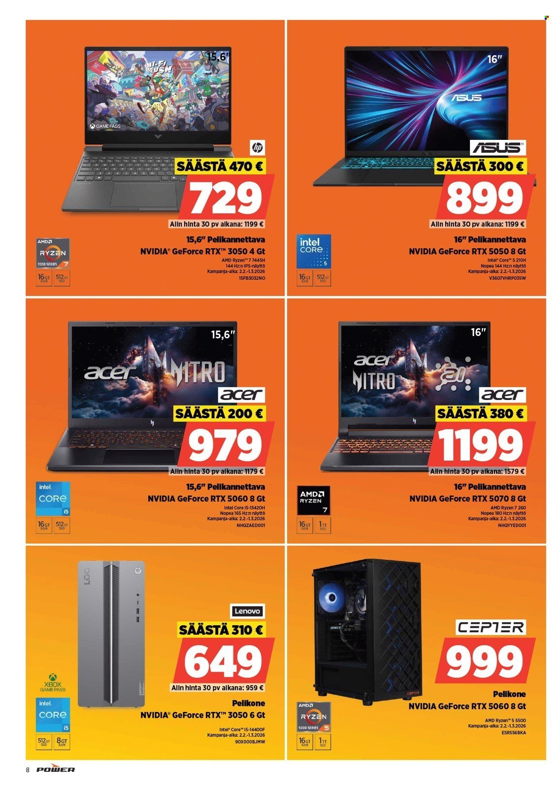 POWER tarjoukset - Helmikuu 2026
