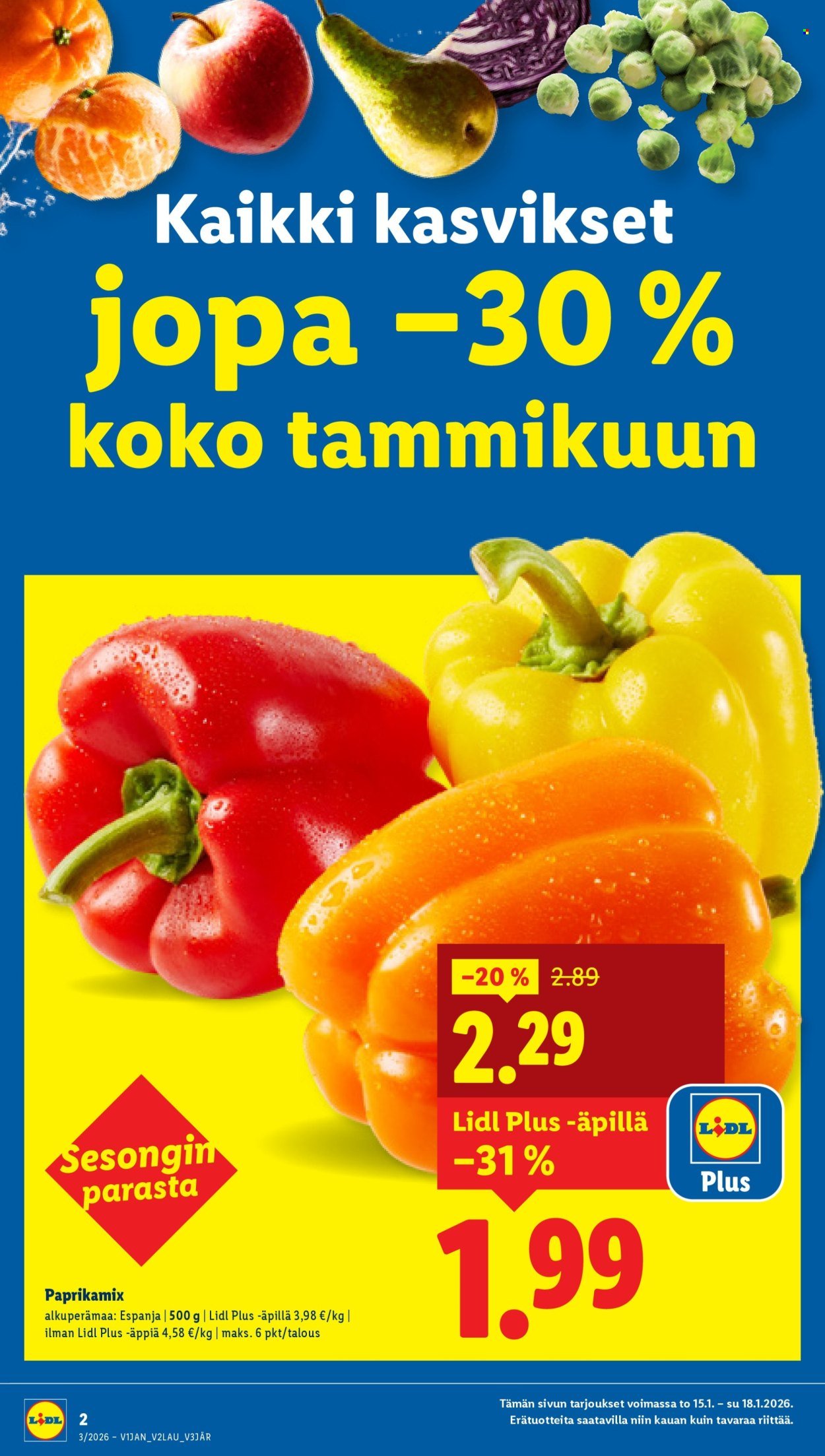 LIDL tarjoukset - Alkaen TO 15.1.2026
