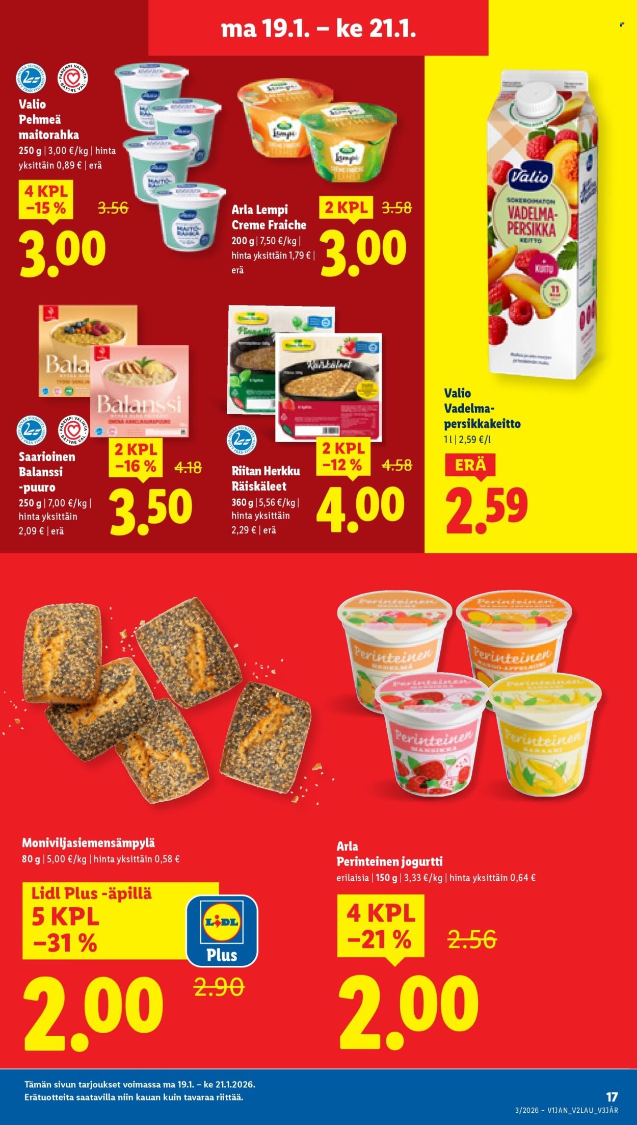 LIDL tarjoukset - Alkaen TO 15.1.2026