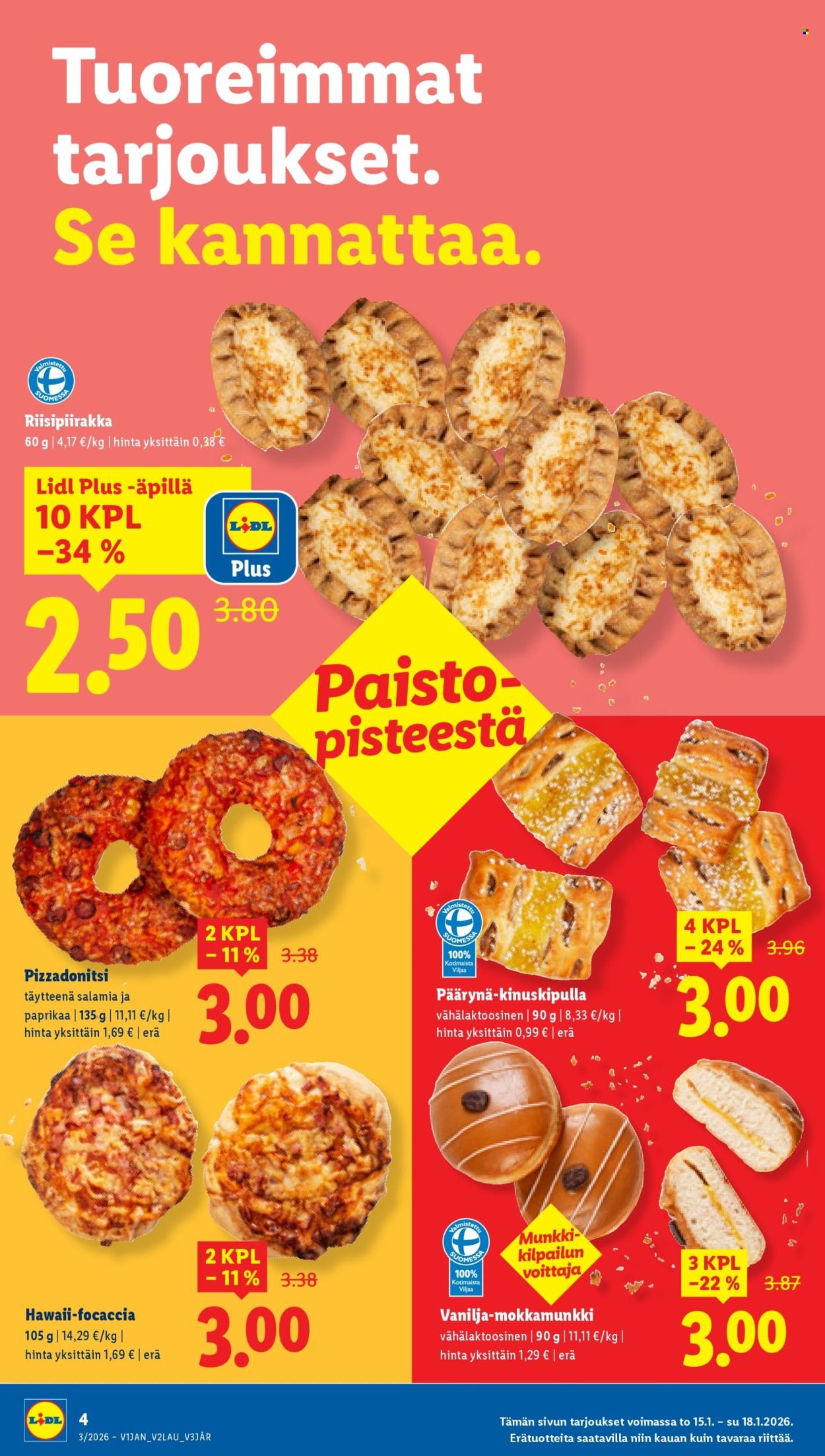 LIDL tarjoukset - Alkaen TO 15.1.2026