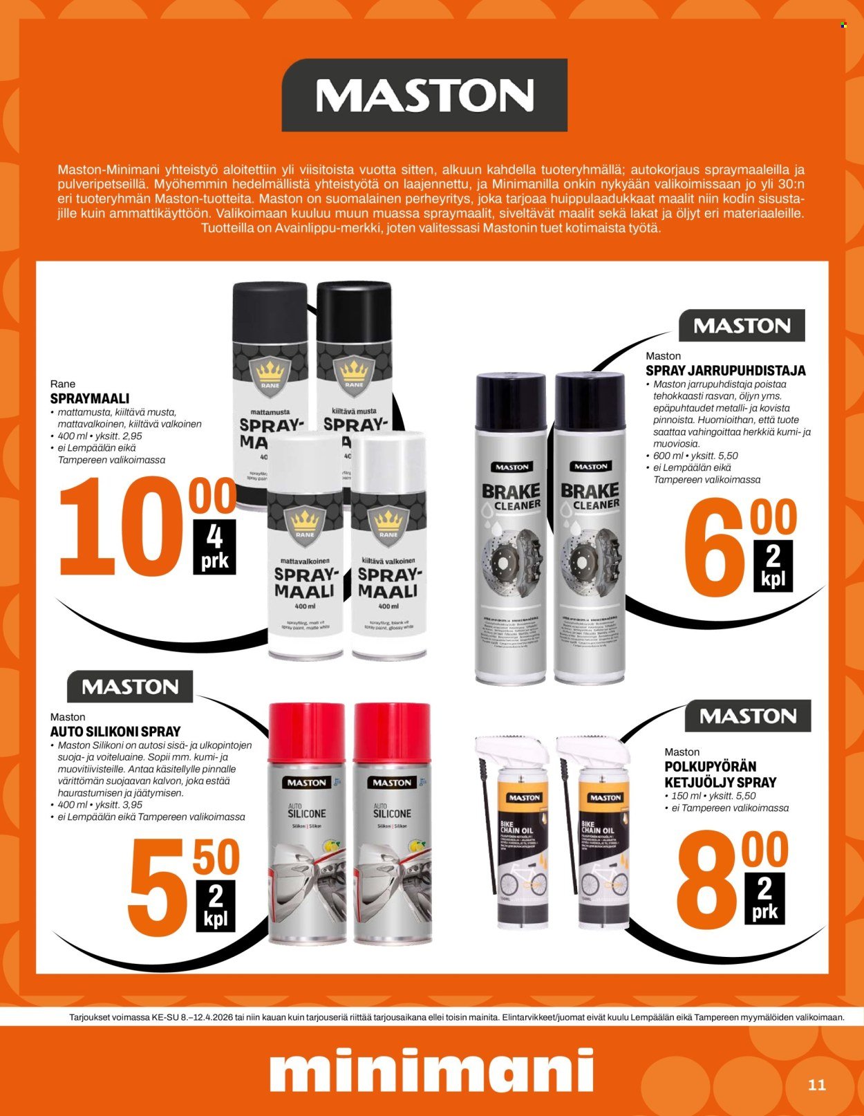 MINIMANI tarjoukset - Alkaen KE 8.4.2026