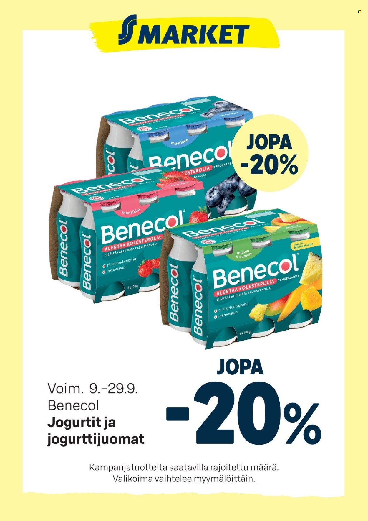 S-MARKET tarjoukset - Benecol