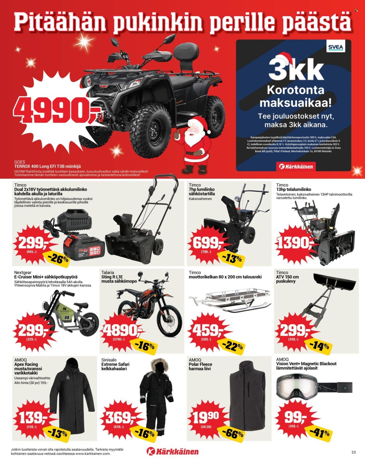 KÄRKKÄINEN tarjoukset - Viikko # 49 Joulukuu 2025
