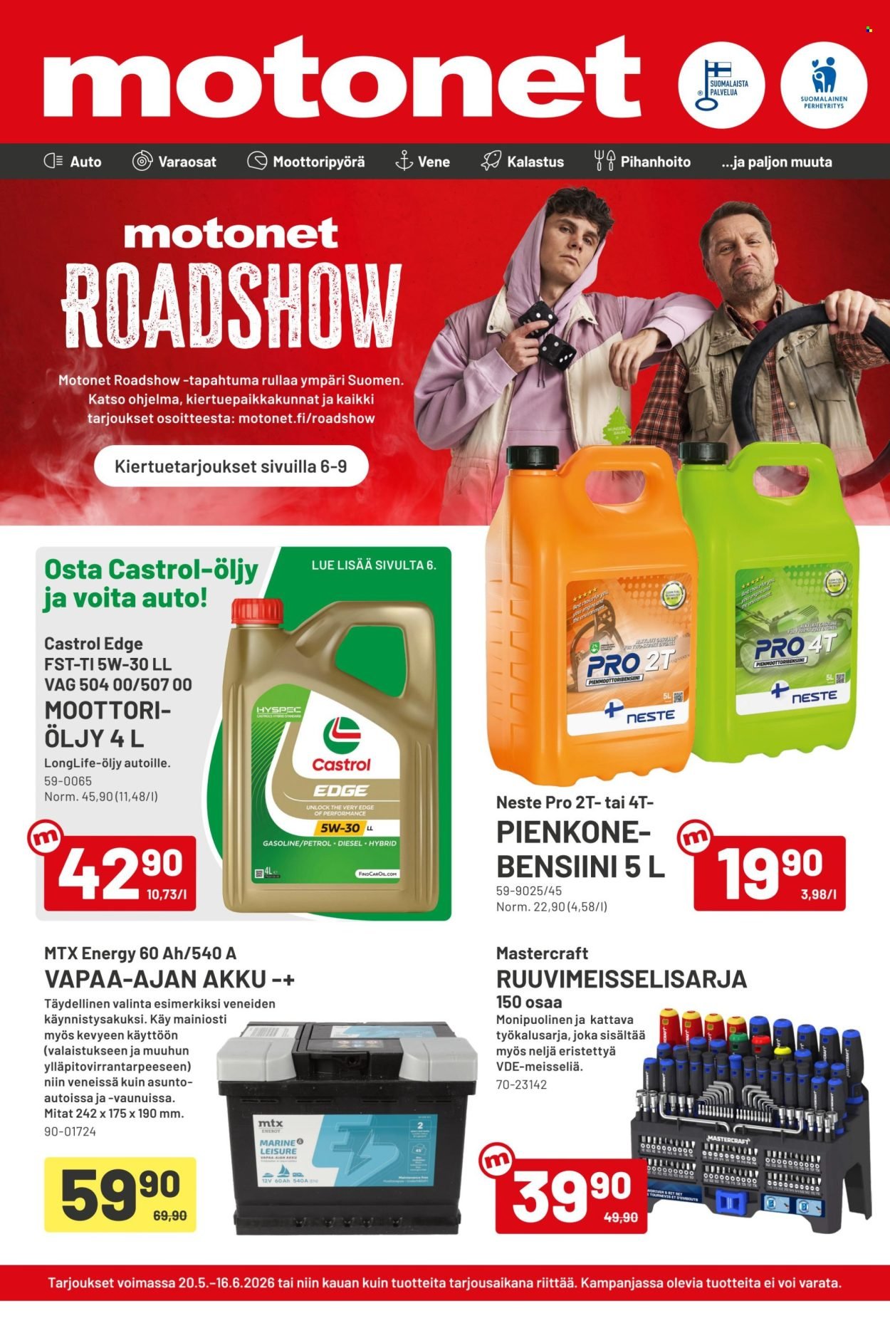MOTONET tarjoukset - Roadshow