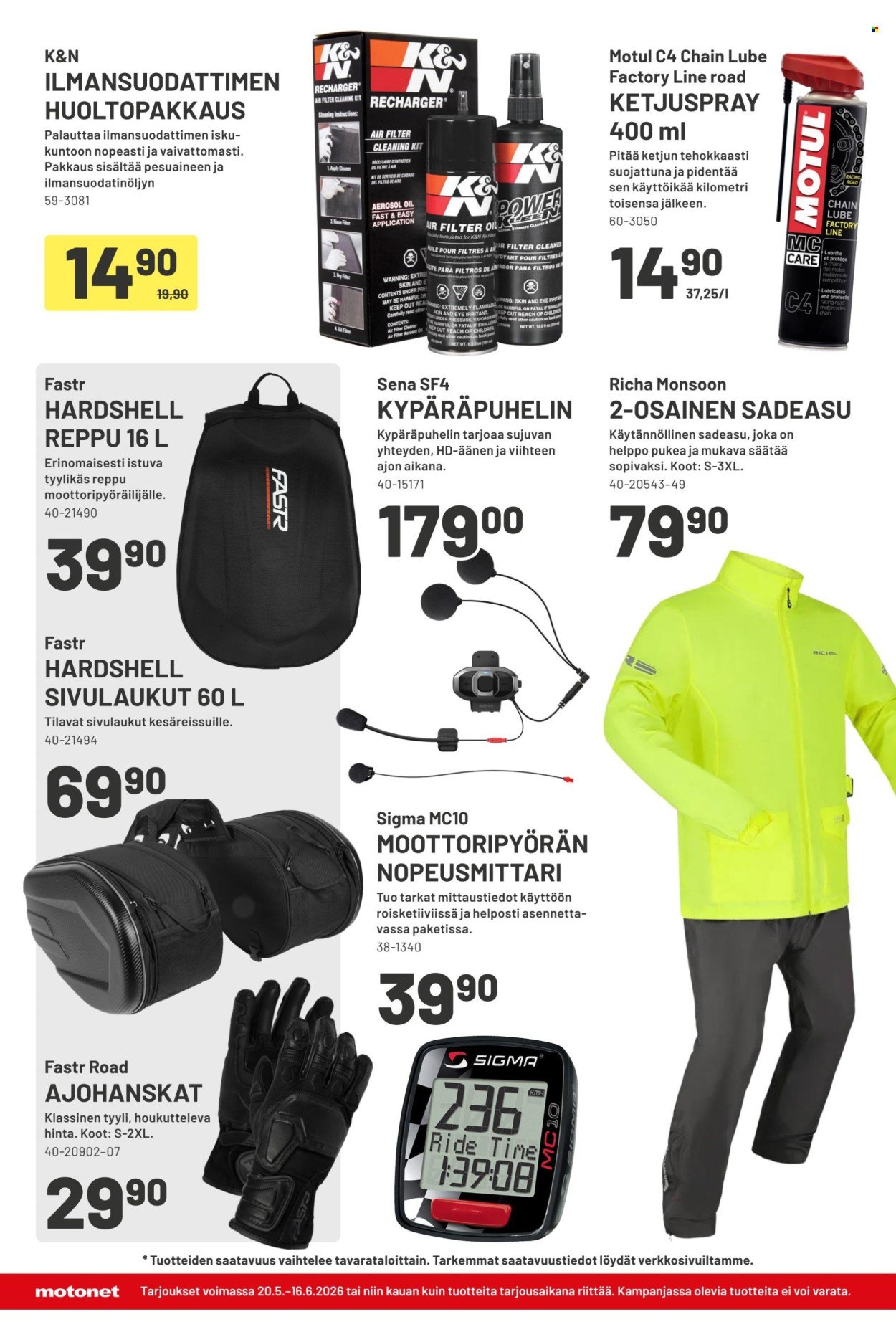 MOTONET tarjoukset - Roadshow