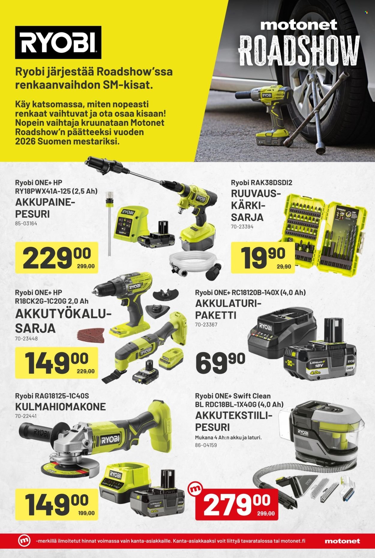 MOTONET tarjoukset - Roadshow
