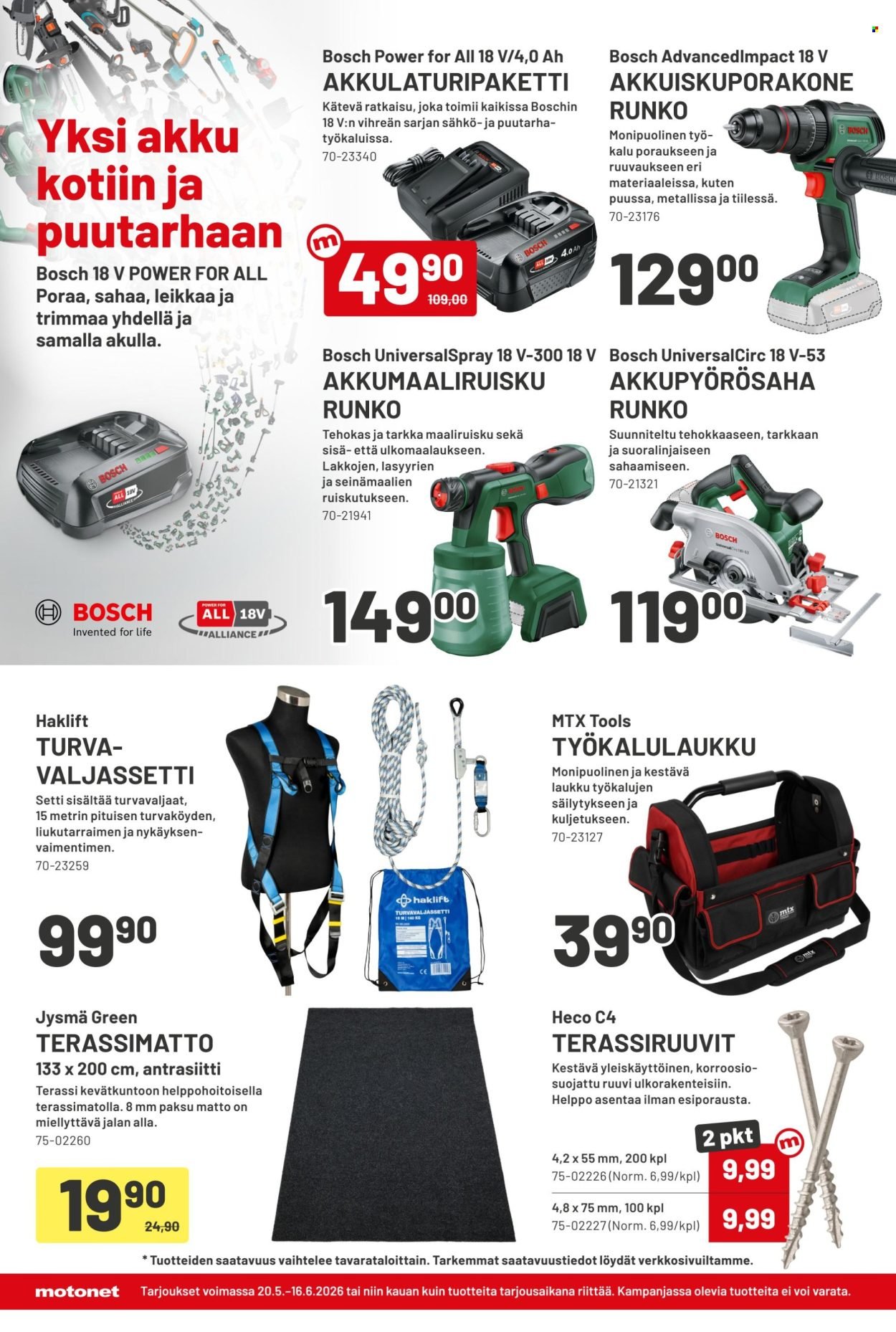MOTONET tarjoukset - Roadshow