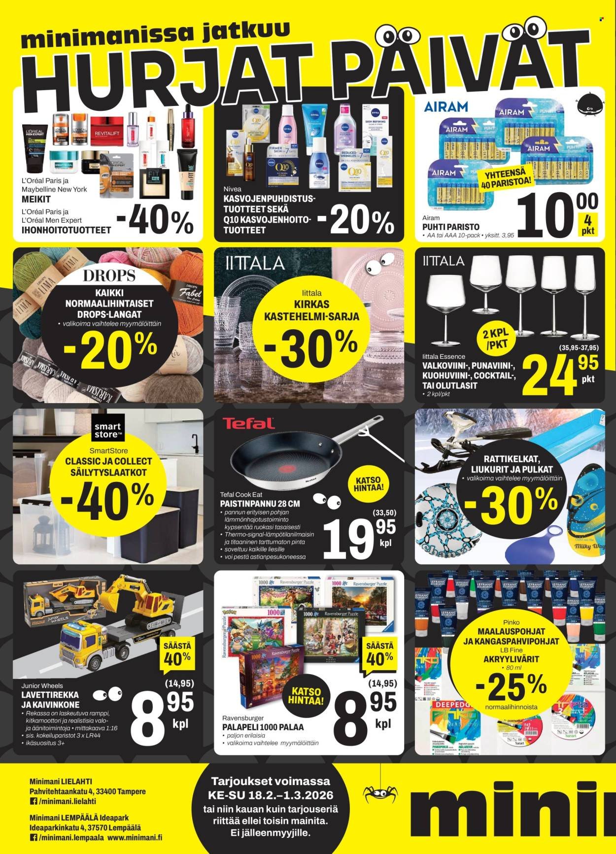 MINIMANI tarjoukset - Alkaen KE 18.2.2026