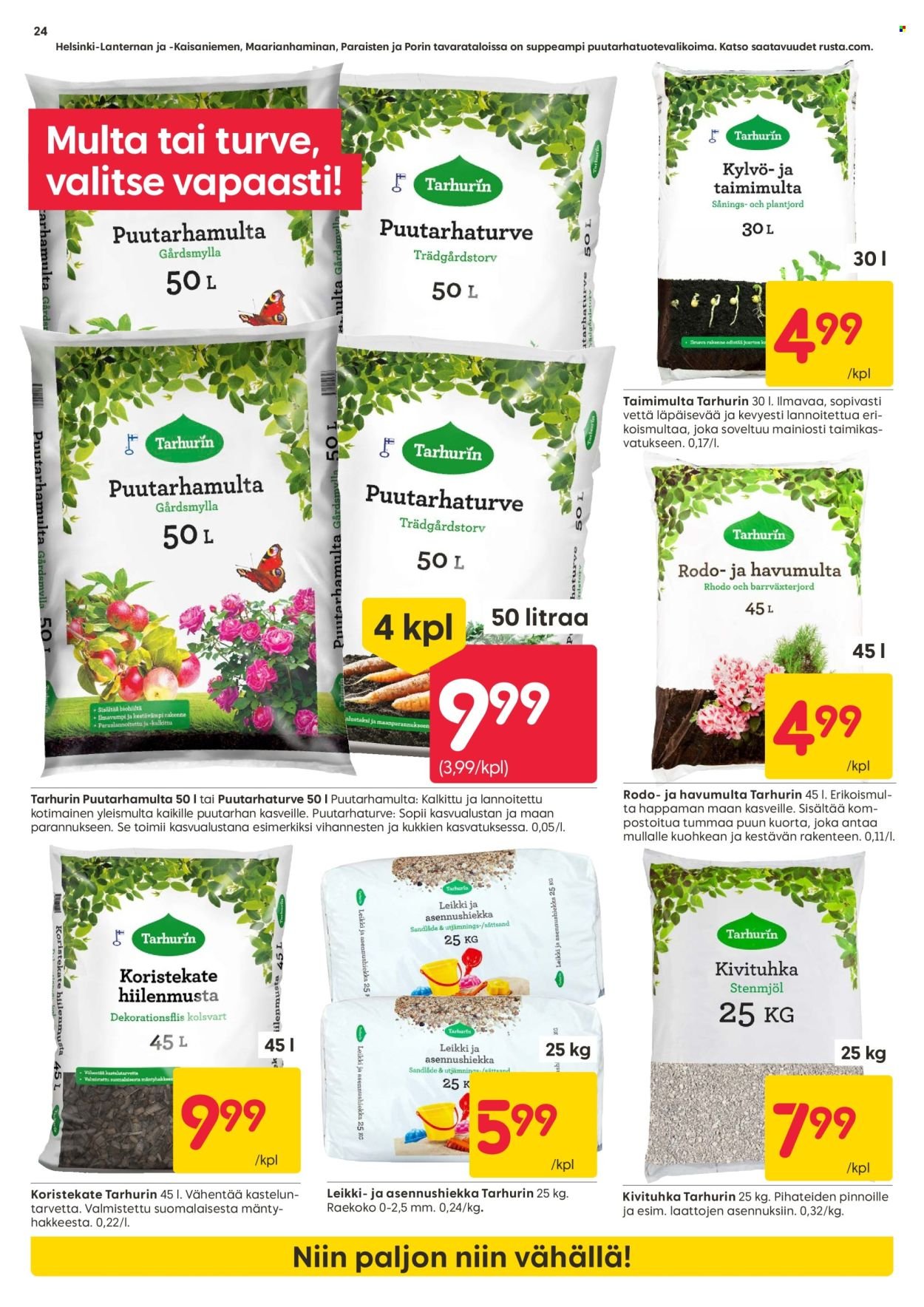 RUSTA tarjoukset - Alkaen MA 20.4.2026