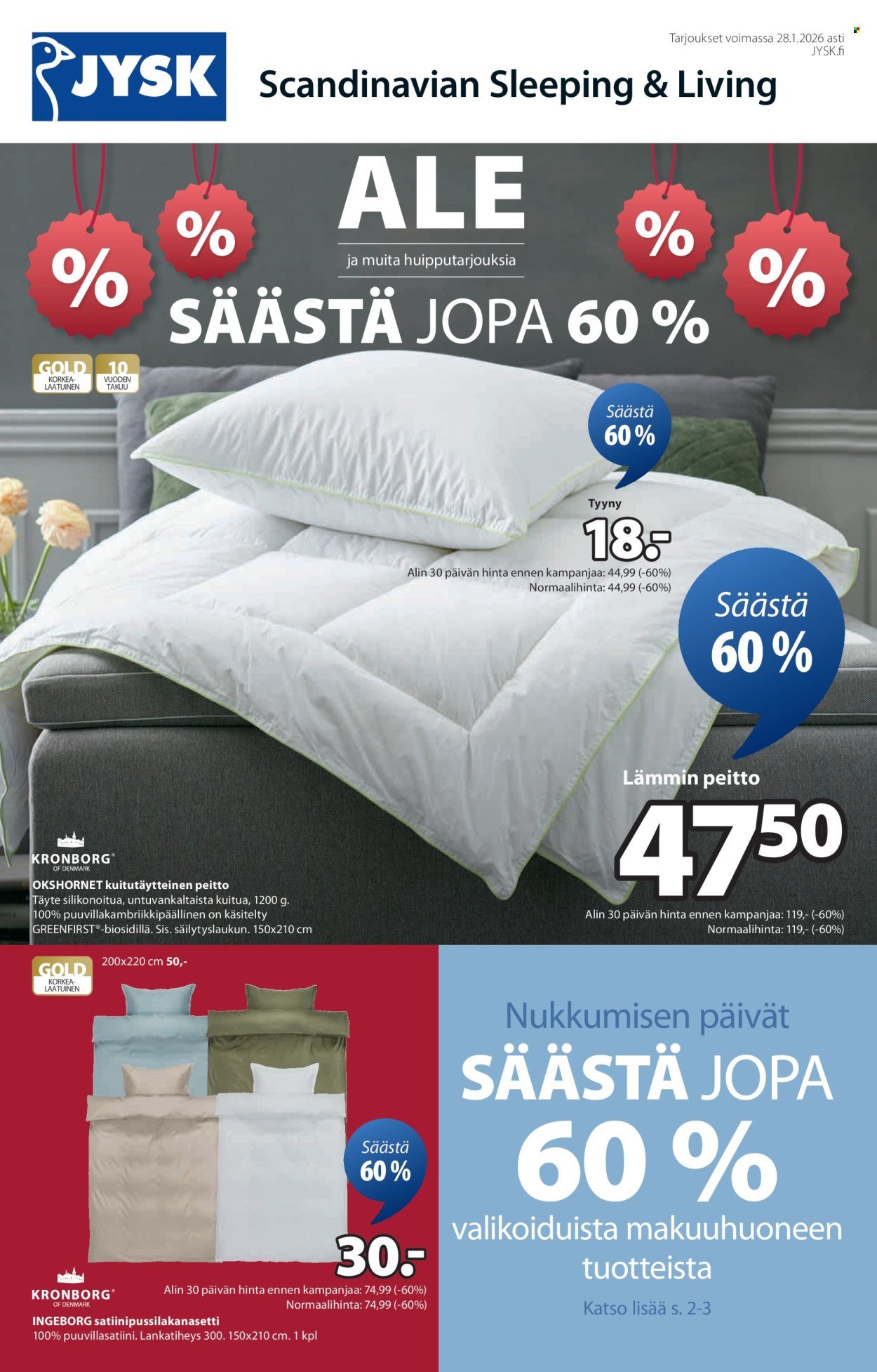 JYSK tarjoukset - Viikon tarjoukset