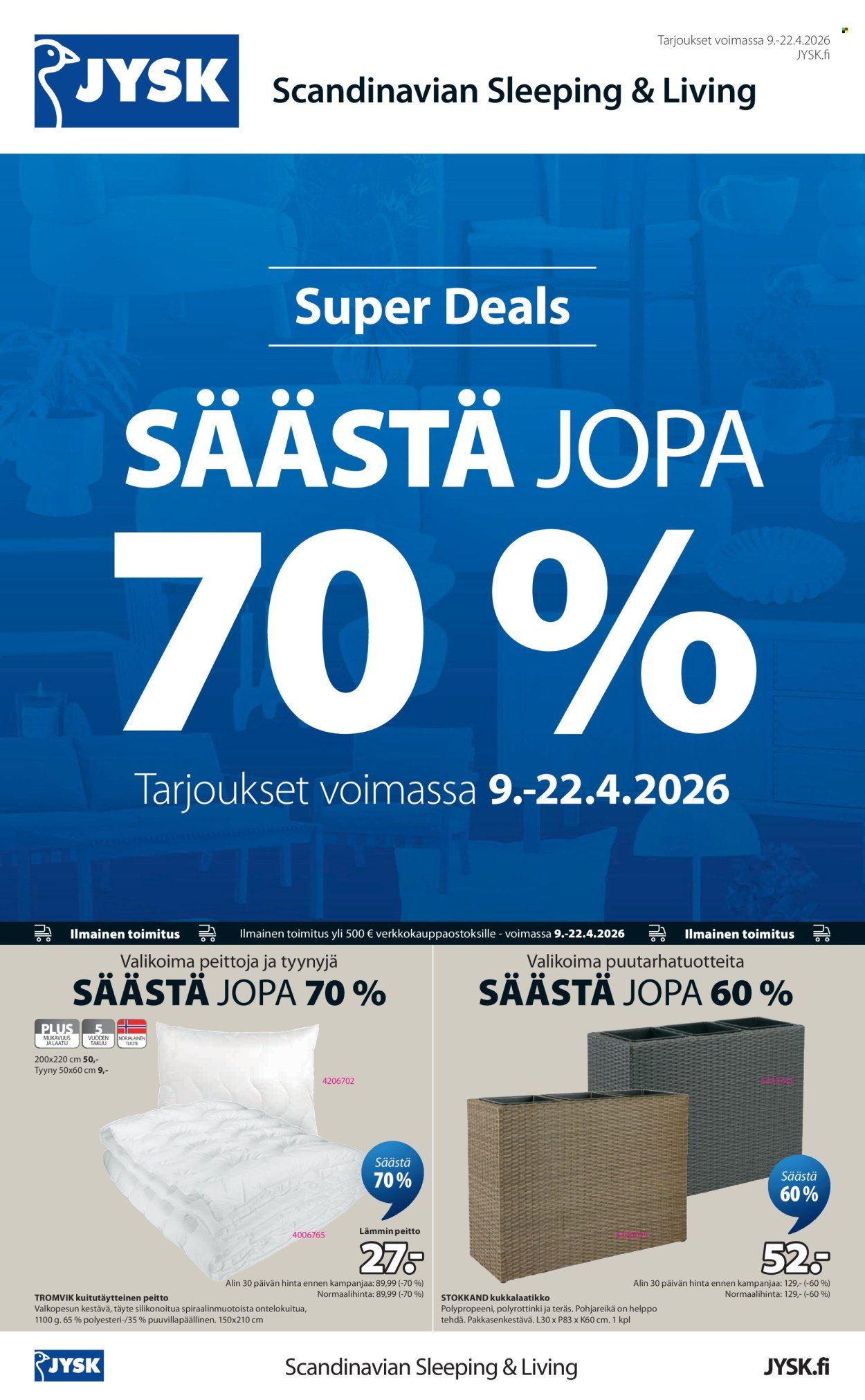 JYSK tarjoukset - Viikon tarjoukset