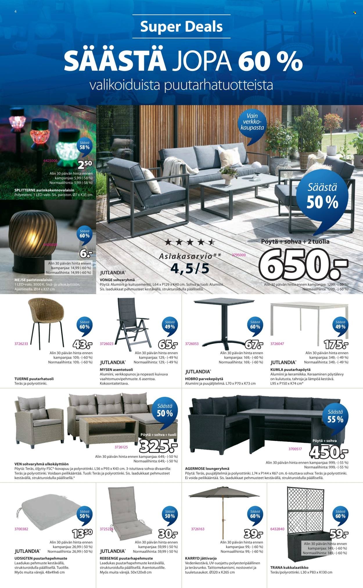 JYSK tarjoukset - Viikon tarjoukset