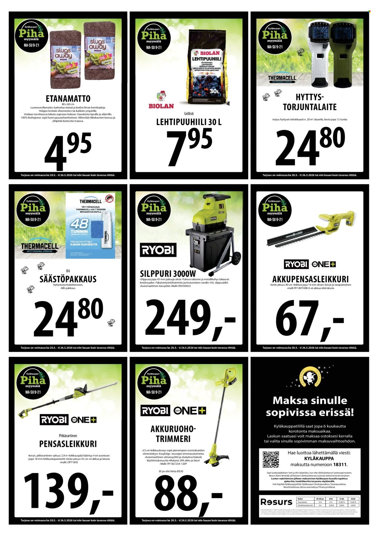 TUURI tarjoukset - Alkaen KE 20.5.2026