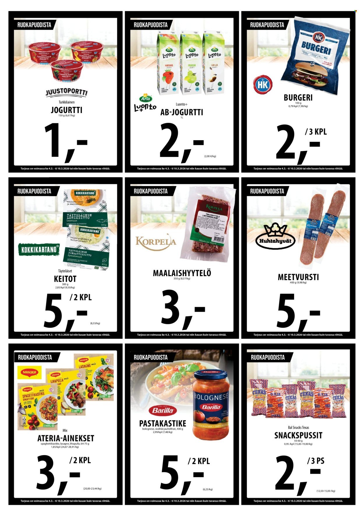 TUURI tarjoukset - Alkaen KE 4.3.2026