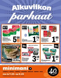 MINIMANI tarjoukset - Alkaen MA 11.5.2026