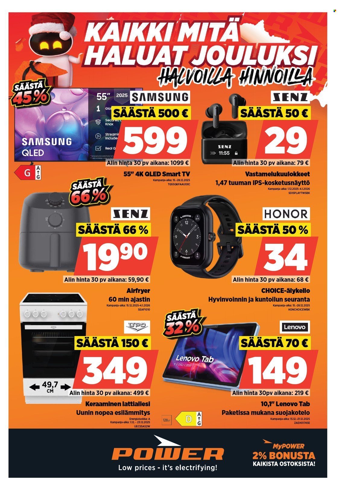 POWER tarjoukset - Joulukuu 2025