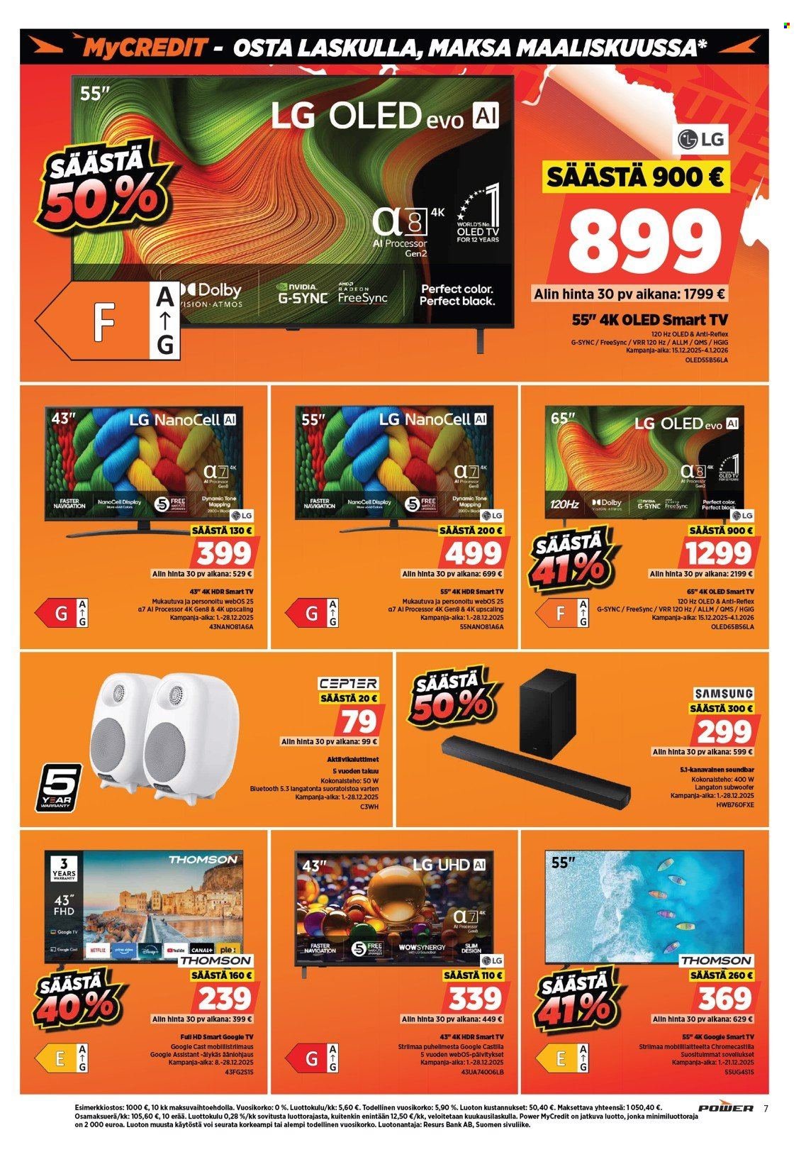 POWER tarjoukset - Joulukuu 2025