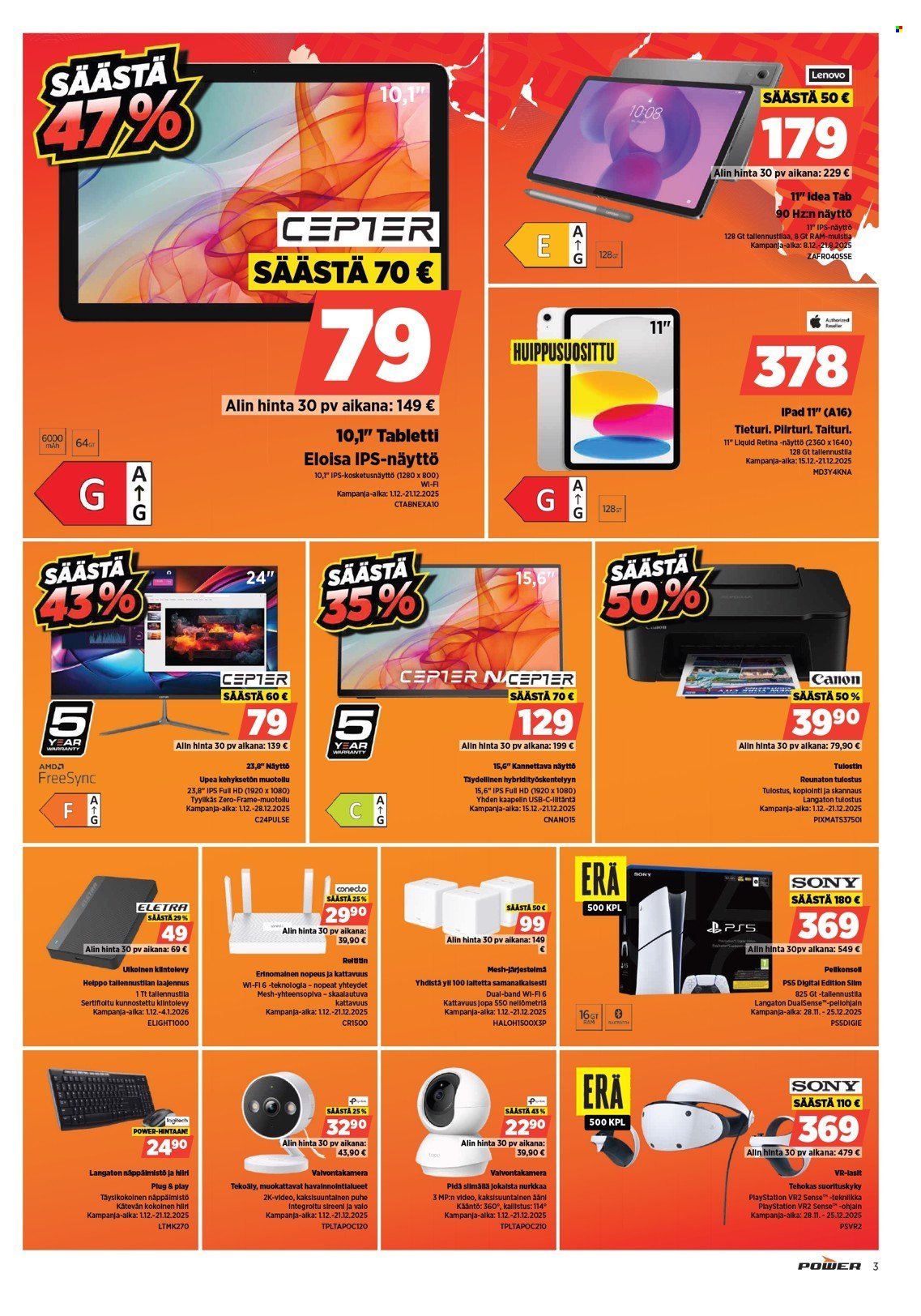 POWER tarjoukset - Joulukuu 2025