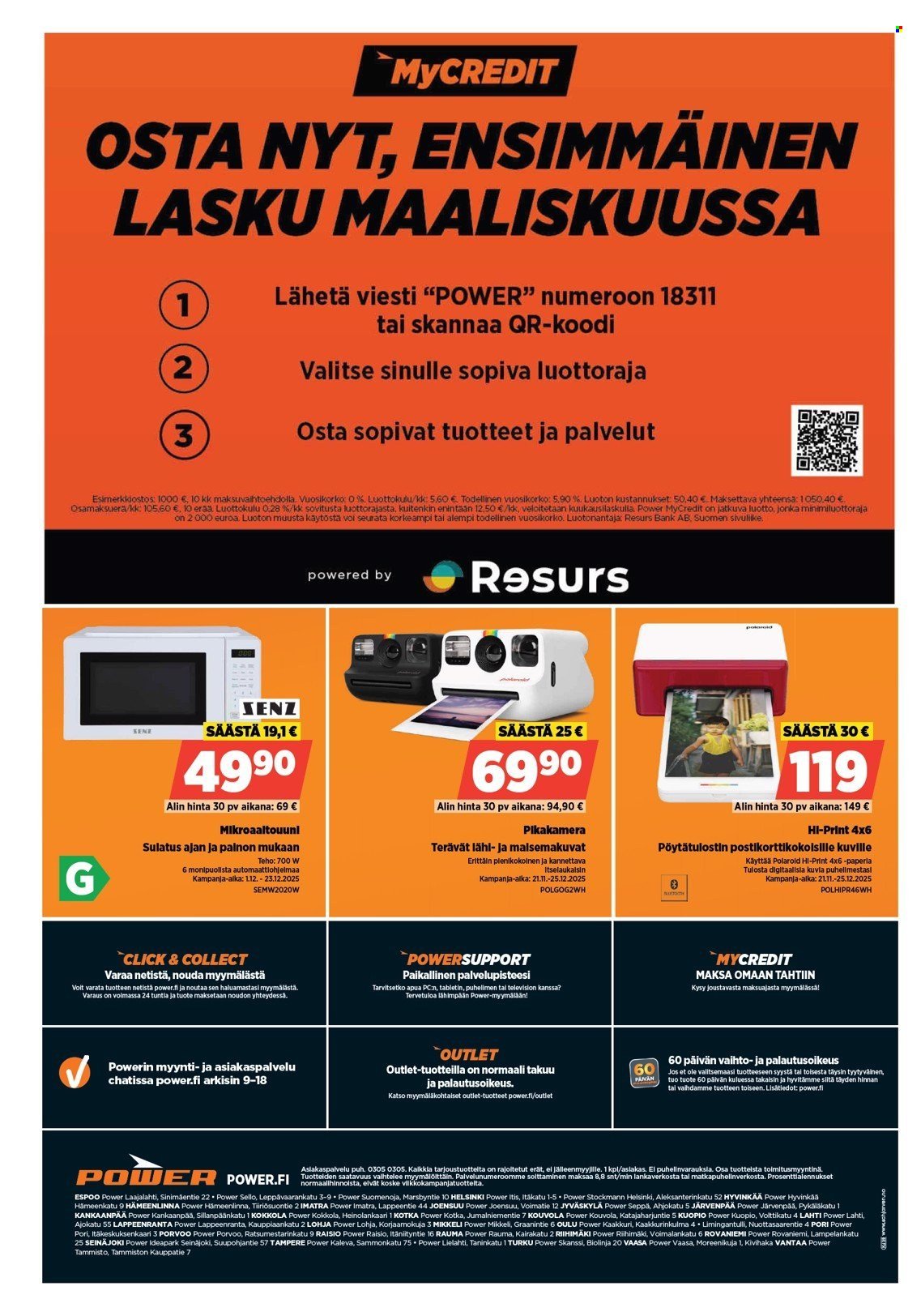 POWER tarjoukset - Joulukuu 2025