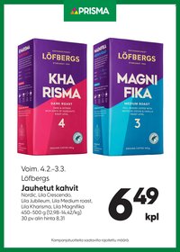 PRISMA tarjoukset - Alkaen KE 4.2.2026