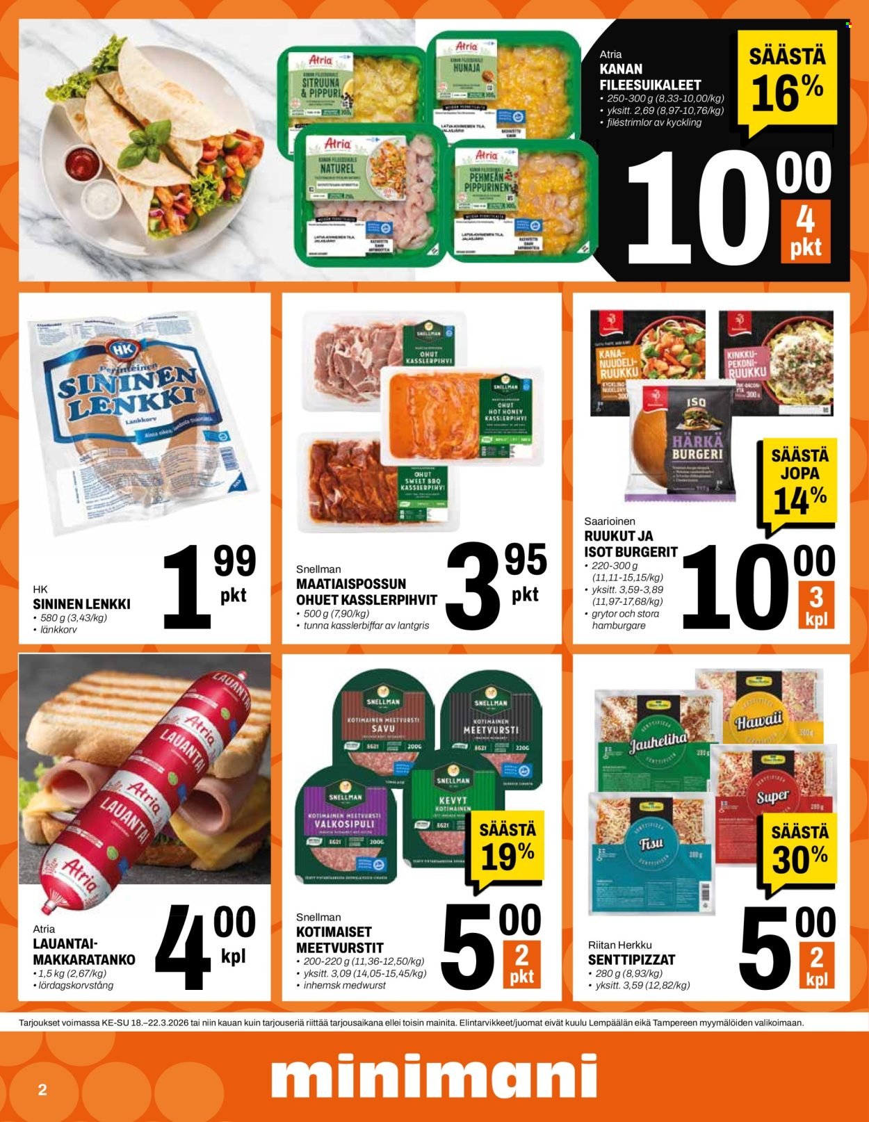 MINIMANI tarjoukset - Alkaen KE 18.3.2026
